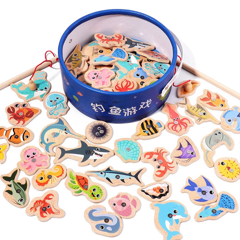 Wooden Magnetic Fishing Toy