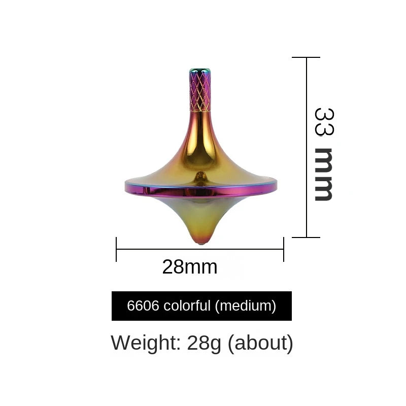 Metal Spinning Top – Brass Gyroscope Fidget Toy for Kids & Adults