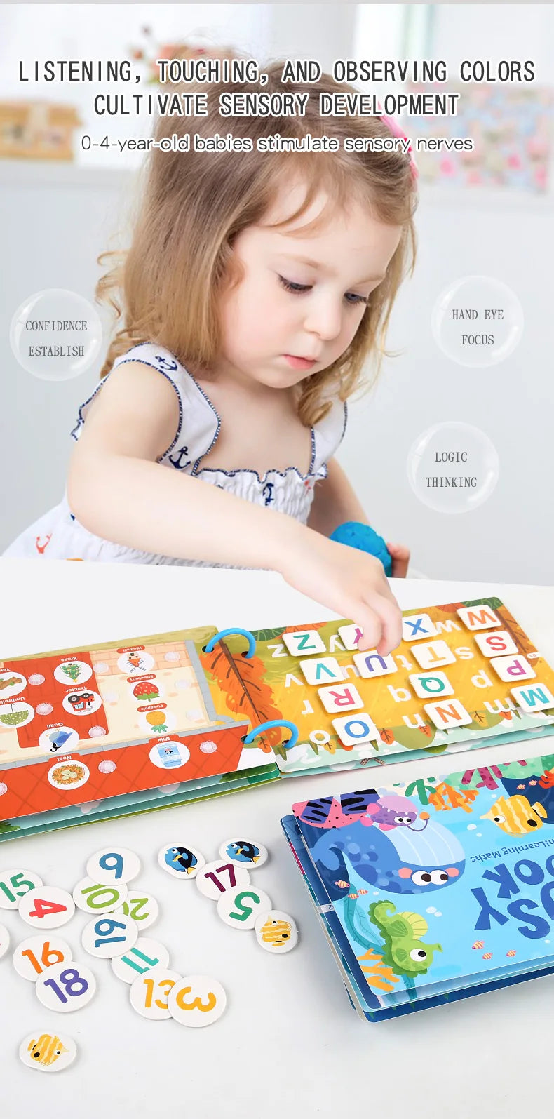 Montessori Scene Stickers – Reusable DIY Learning Activity Book