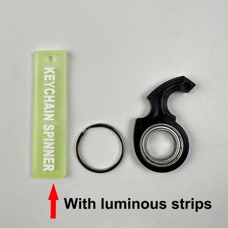 Fidget Keychain Spinner – Fingertip Spinning Toy for Kids & Adults