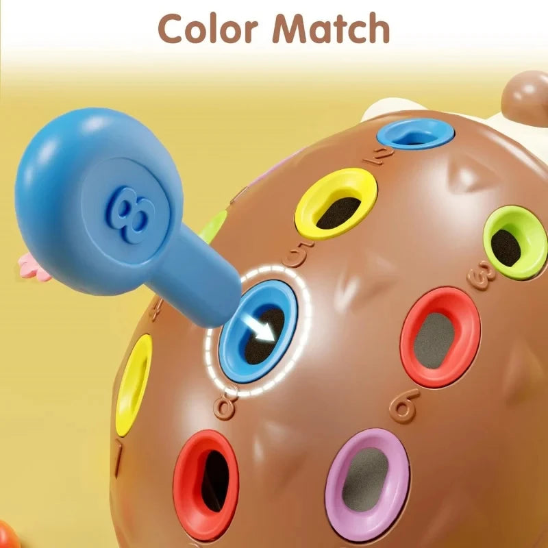 Sensory Hedgehog Toy – Montessori Fine Motor Learning Toy