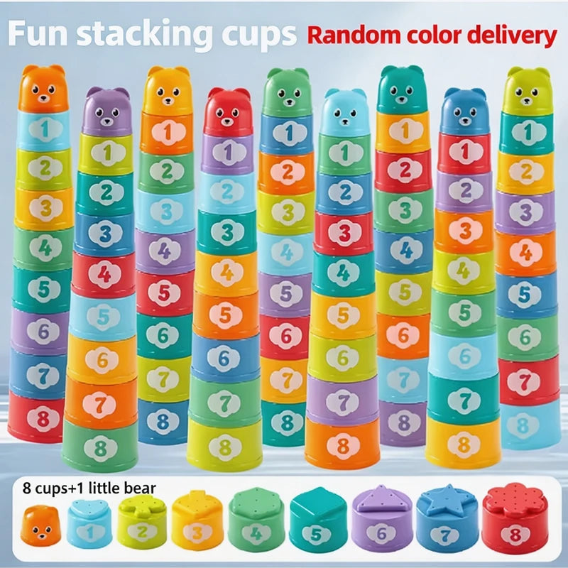 Cup Stacking Game – Educational Speed & Matching Toy for Kids