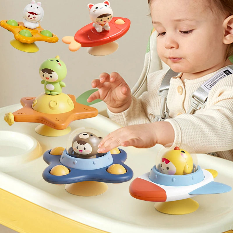 Suction Cup Spinner Toy – Baby Sensory Bath & Learning Toy