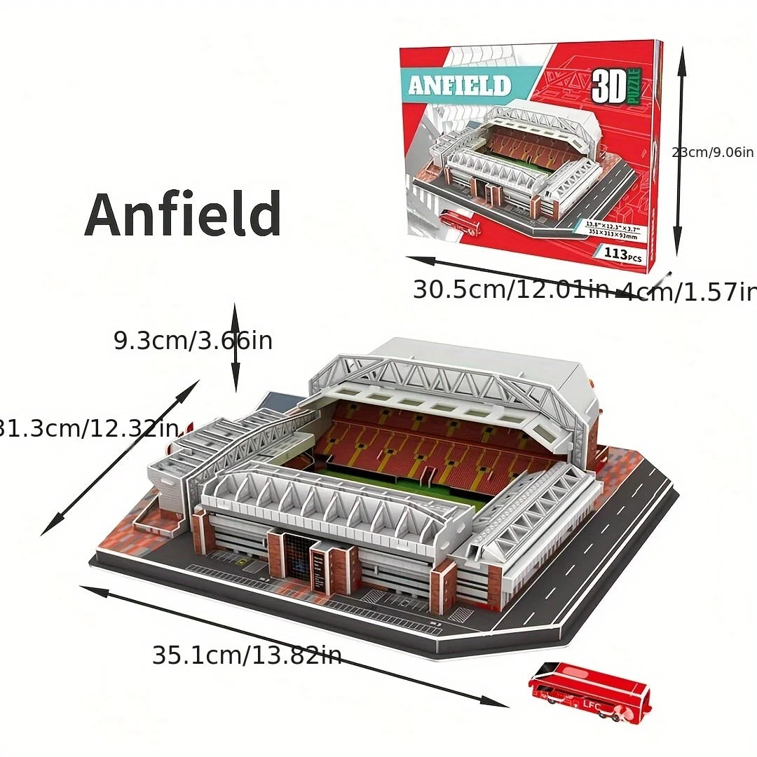 3D Stadium Puzzle – Paper Football Model for Fans