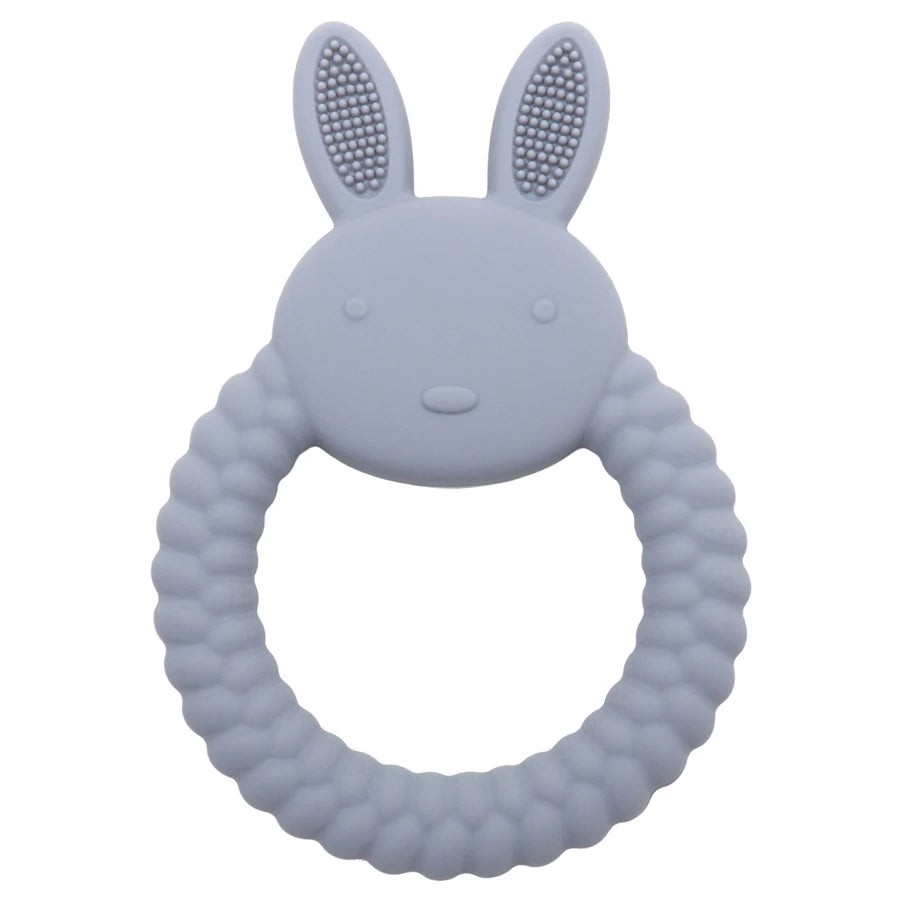 Baby Silicone Teether – BPA-Free Rabbit-Shaped Chew Toy
