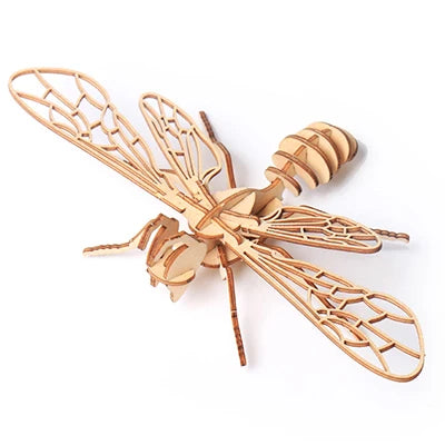 3D Wooden Insect Puzzle – Animal Skeleton Assembly Model