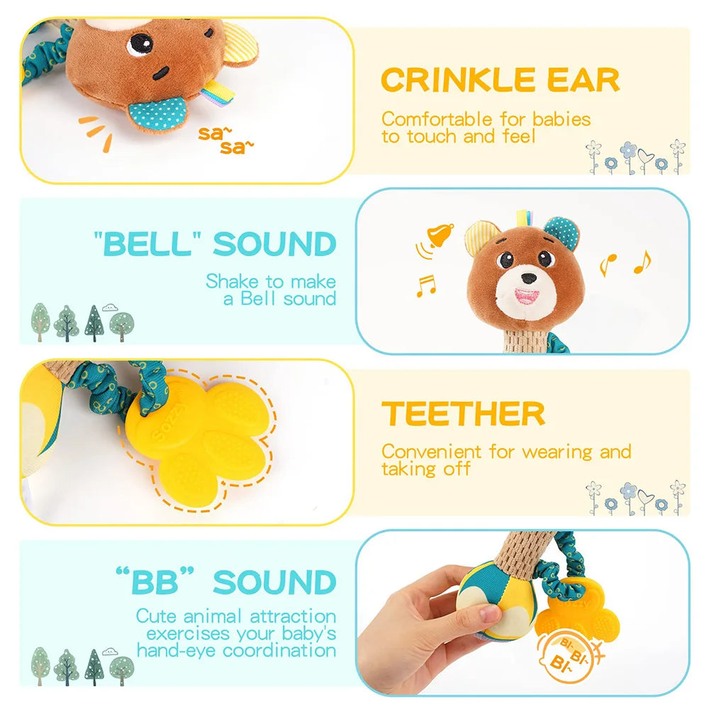 Baby Rattle Soft Animal Toy