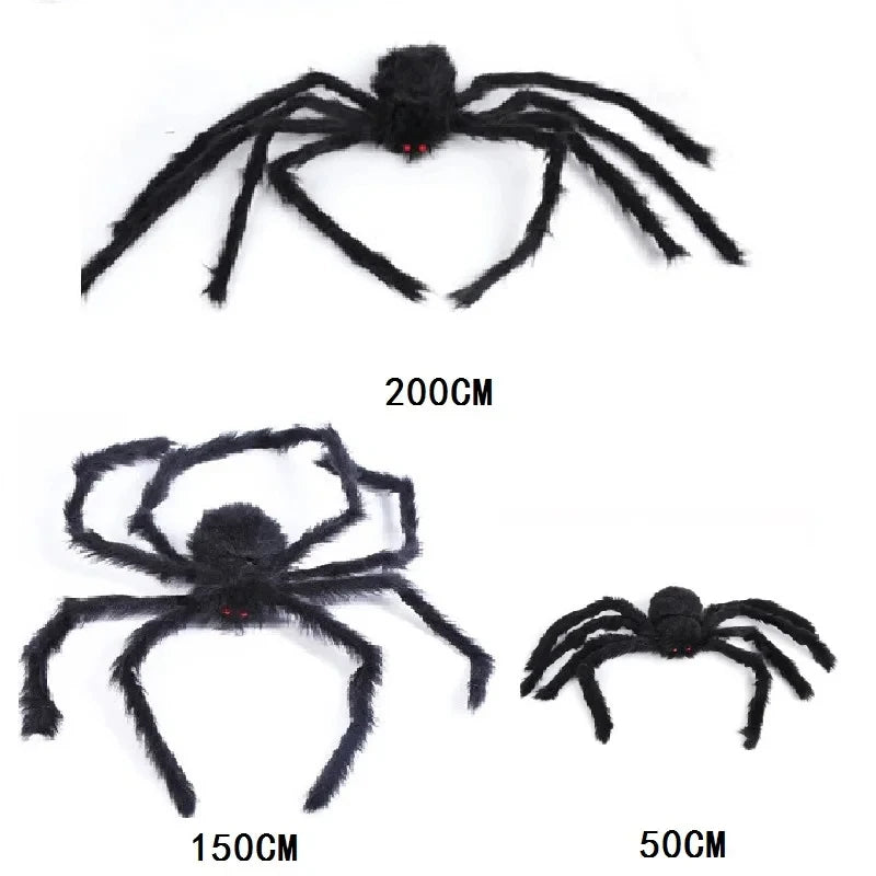 Giant Halloween Spider – Scary Spider Web Outdoor Decor