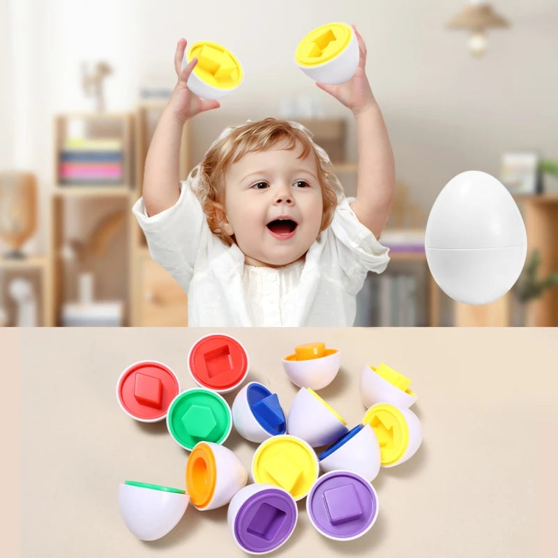 Montessori Games Baby Toy Smart Egg Shape Match Puzzle For Kids  Baby Development Toy Educational Toy For Children 1 2 3 4 Year