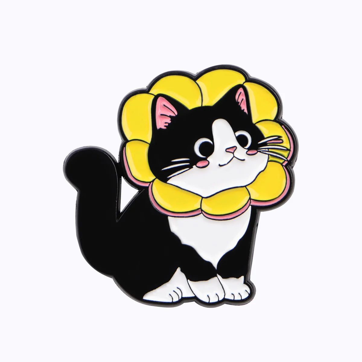 Black Cat Enamel Pin – Cute Animal Lapel Brooch
