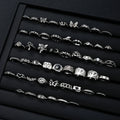 51-Piece Gothic Ring Set for Men & Women