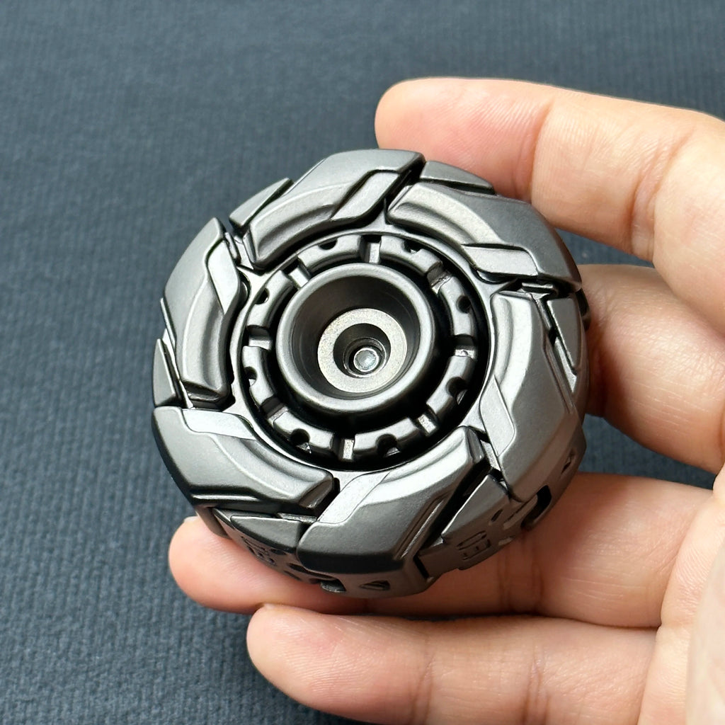 Fidget Slider – Metal Magnetic Spinning Top Toy for Adults