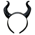 Demon Horn Headband – Black Detachable Costume Headpiece