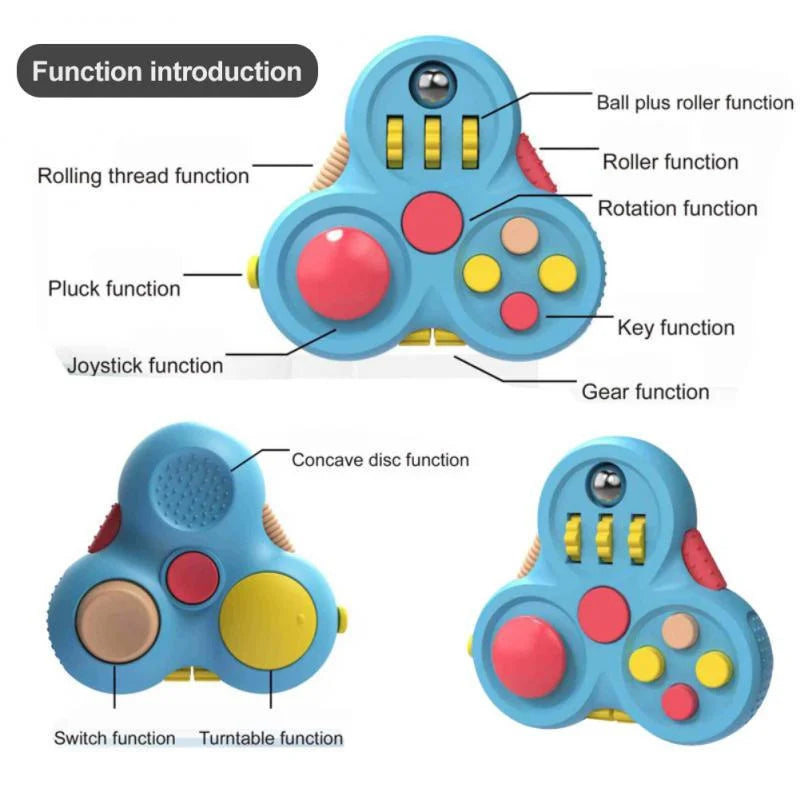 Fidget Stress Relief Toy – Rotating Sensory Fingertip Spinner