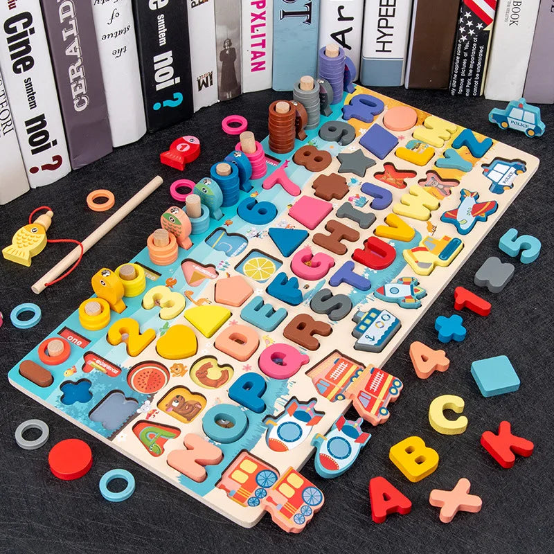 Montessori Busy Board Wooden Educational Activity Toy for Kids