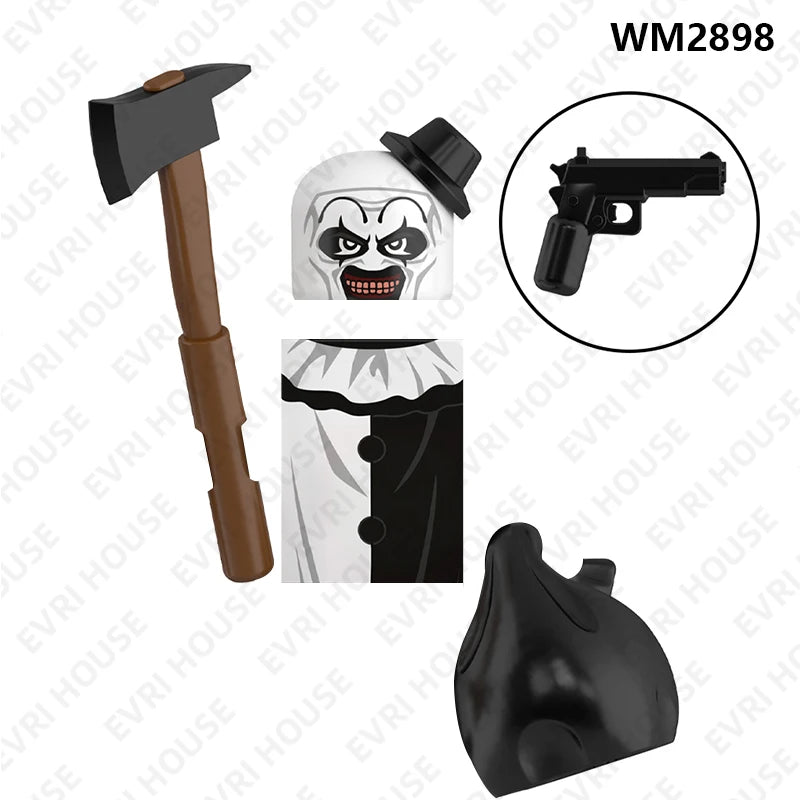 Horror Building Blocks Mini Action Figures Accessory Set