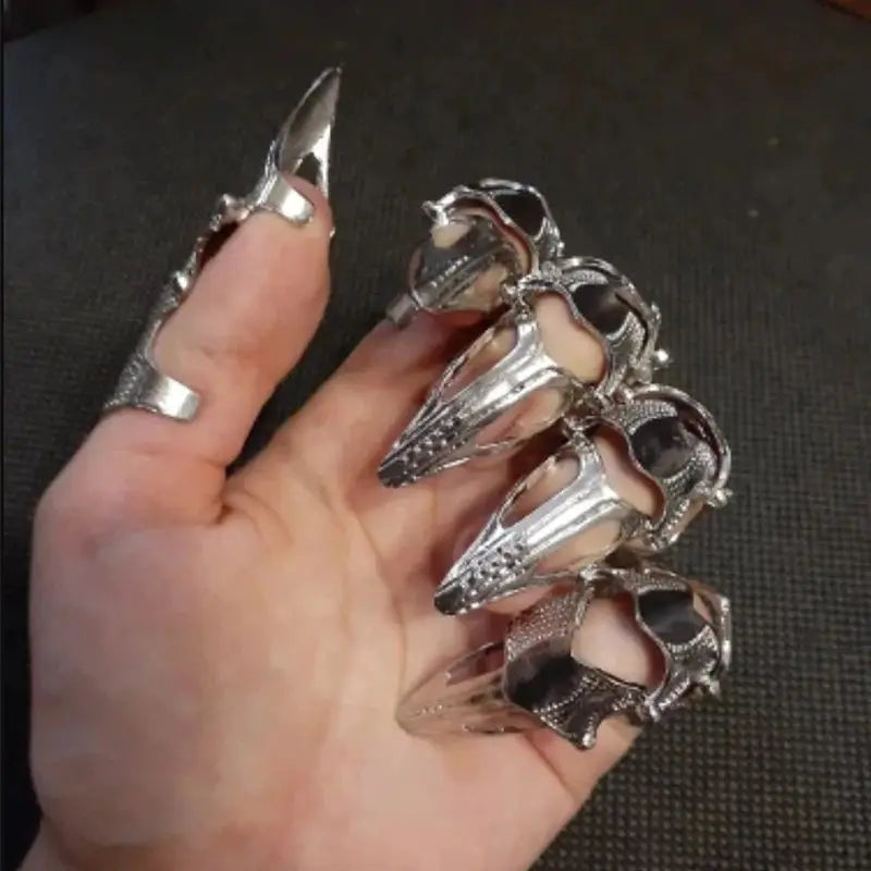 Claw Rings Adjustable Punk Cosplay Set