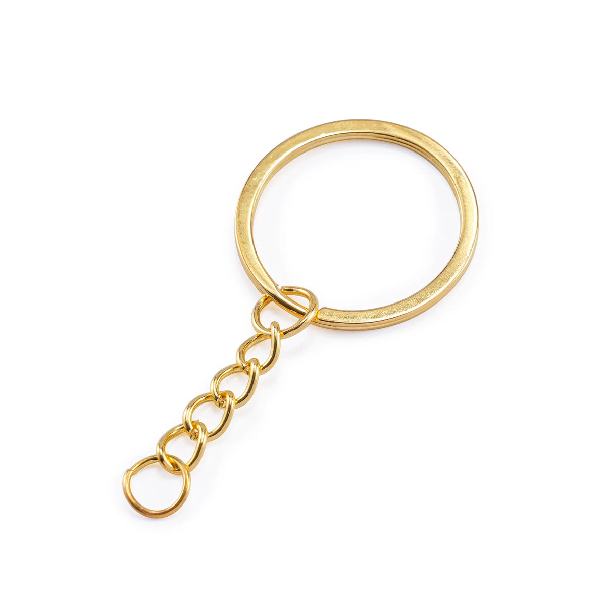 Split Key Rings – 20/50pcs Gold Metal Keychain Hardware