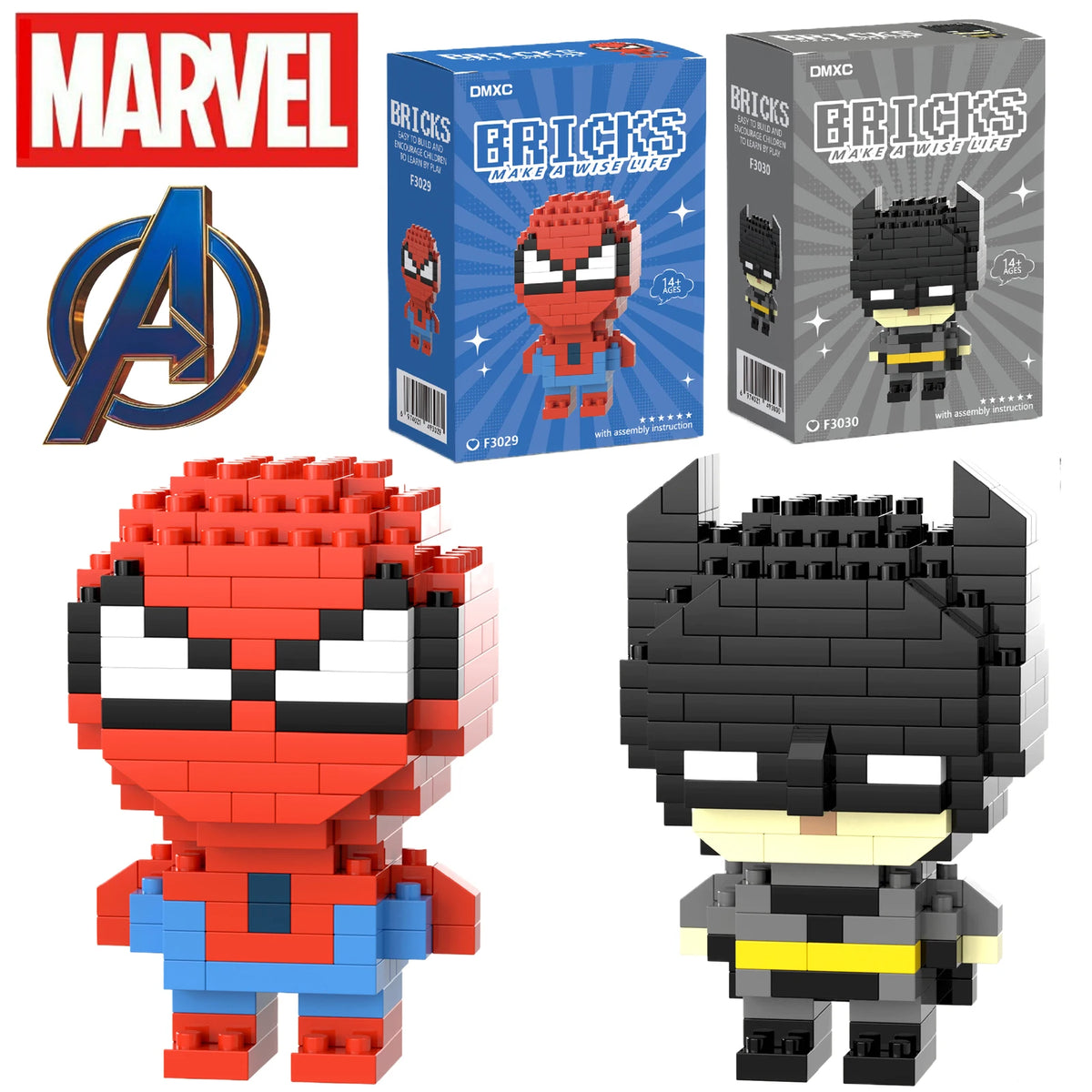 Superhero Building Blocks – Mini Character Model Construction Set