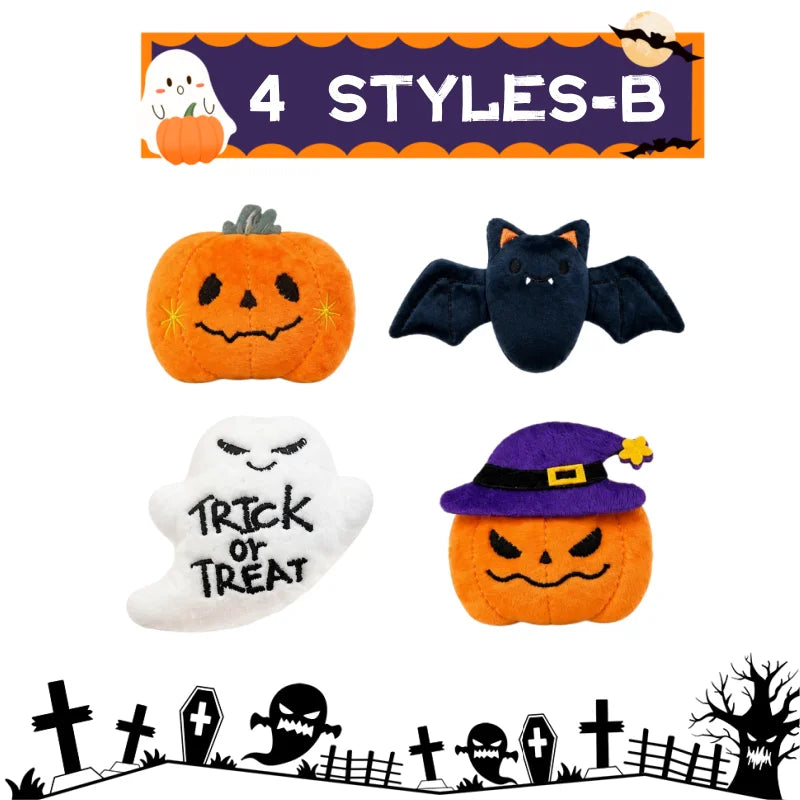 Halloween Mini Plush Keychains – Ghost Stuffed Animal Party Favors