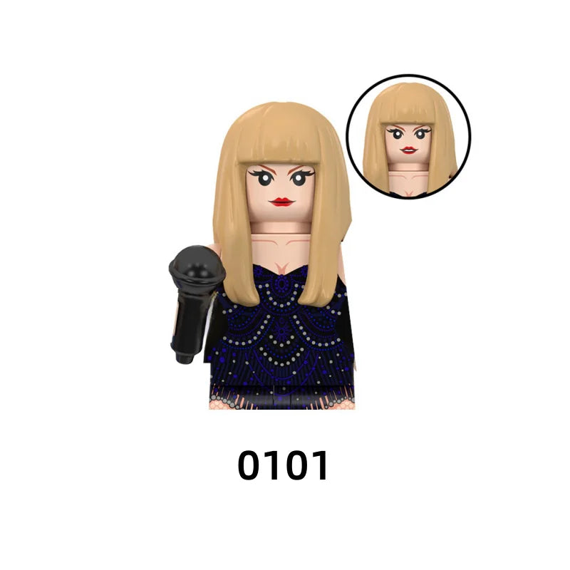Female Singer Building Blocks – Mini Music Figure DIY Set