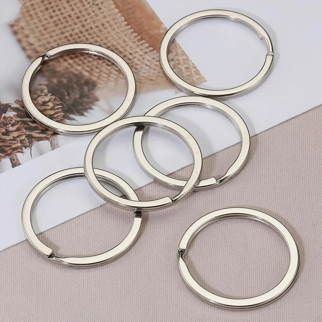 Metal Key Rings, 20pcs Round Split Rings for DIY Keychains & Jewelry