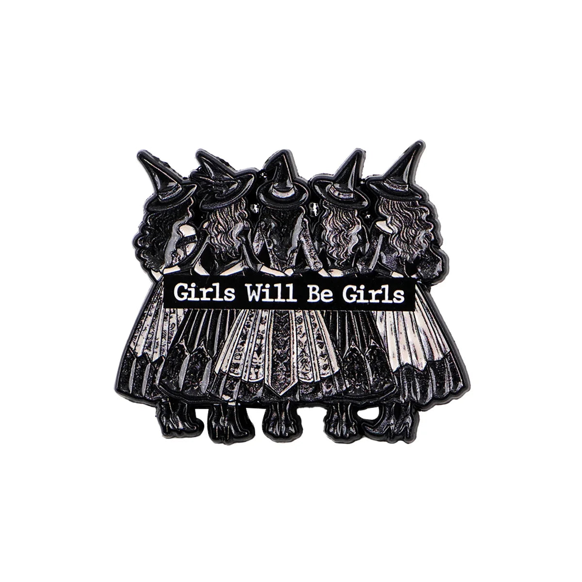 Witch Enamel Pin – Halloween Lapel Accessory for Backpacks & Clothing