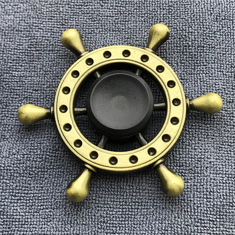 Bronze Metal Fidget Spinner – Alloy Hand Spinner Stress Relief Toy