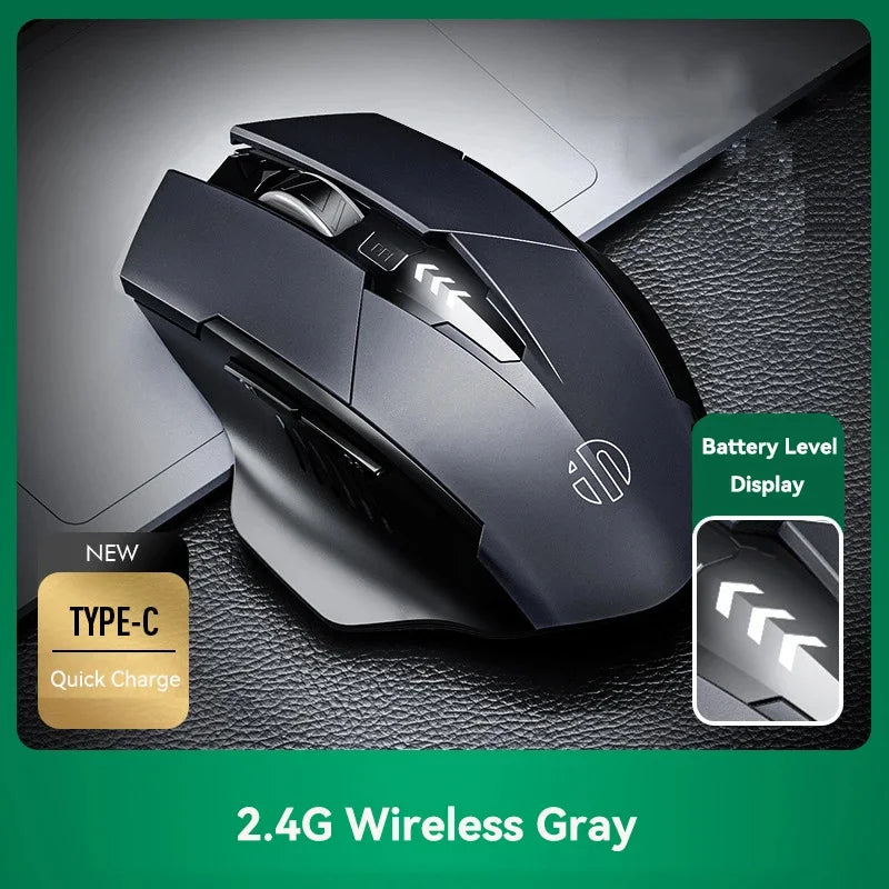 Wireless Computer Mouse – Rechargeable Ergonomic Silent Design