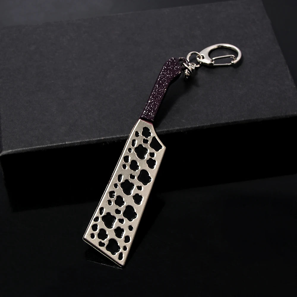 Anime Keychain Metal Sword Pendant Keyring for Collectors & Fans