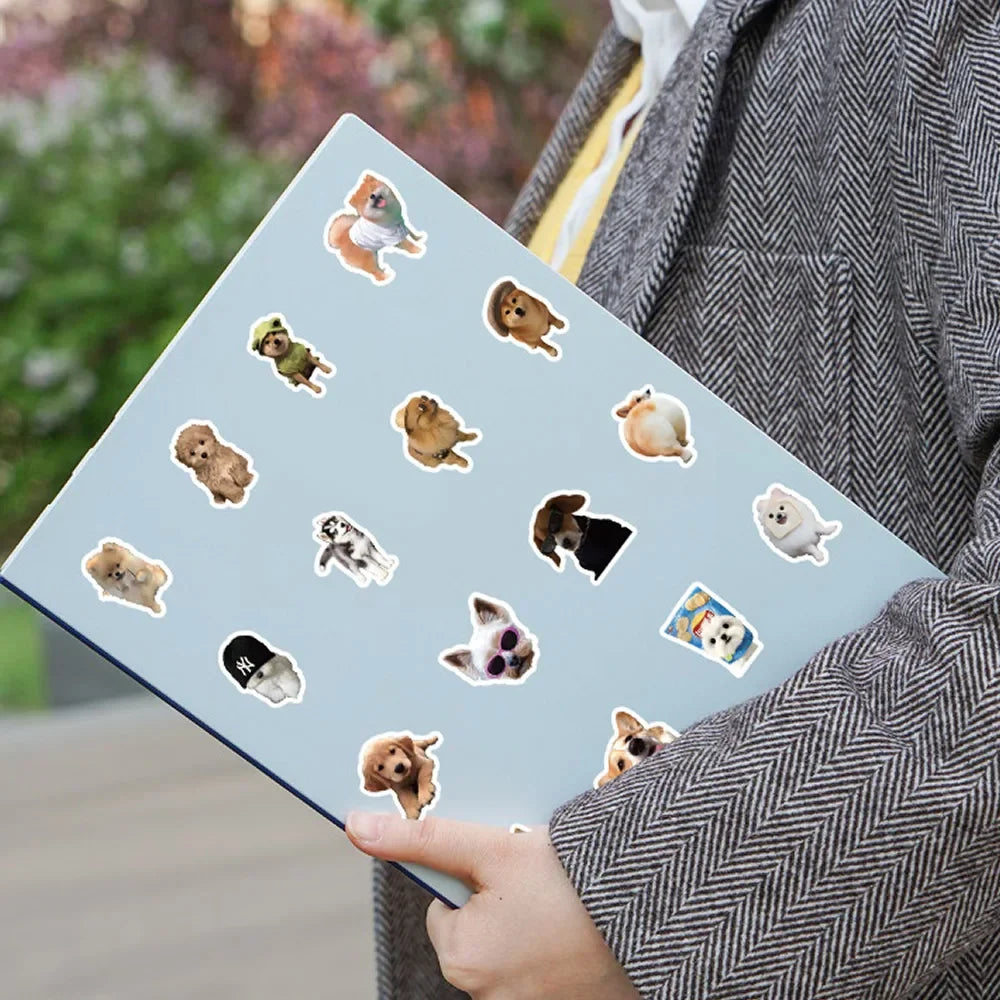 Funny Dog Stickers – Cute Cartoon Decals for Kids & Stationery