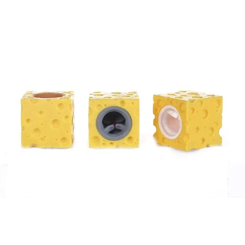 Pop Up Mouse Toy – Funny Cheese Squeeze Fidget