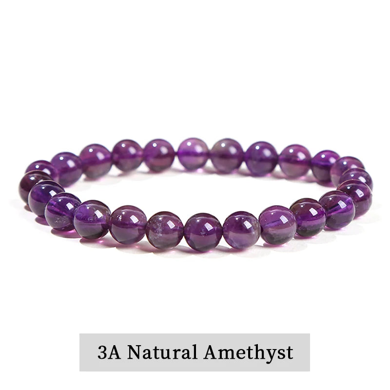 Natural Stone Bead Bracelet – Crystal & Agate Jewelry