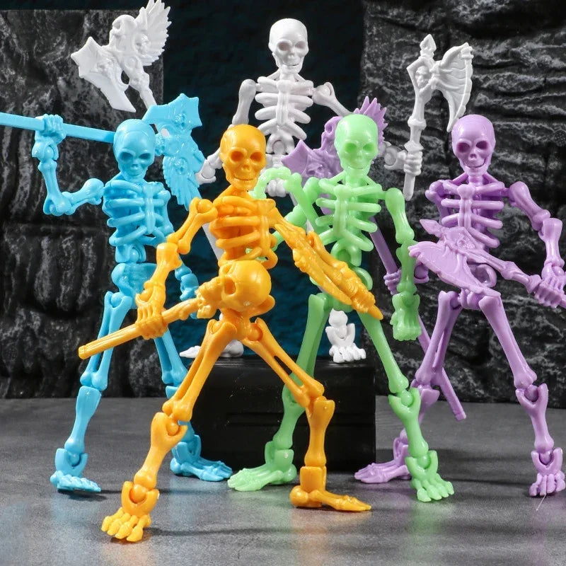 3D Skull Model – Articulated Skeleton Assembly Figure
