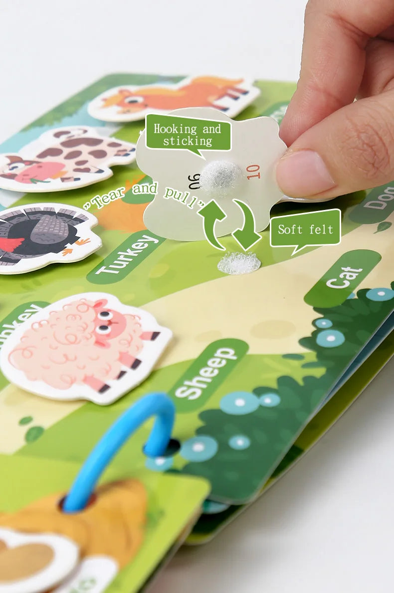 Montessori Scene Stickers – Reusable DIY Learning Activity Book