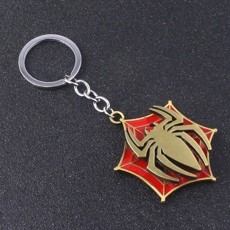 Rotatable Spider Keychain – Metal Backpack Accessory