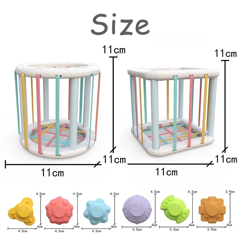 Shape Sorter Toy for Babies – Colorful Sensory Activity Cube