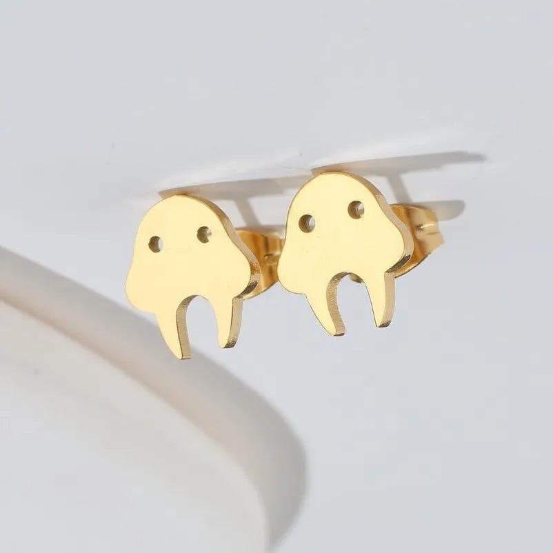 Ghost Stud Earrings – Stainless Steel Halloween Earrings