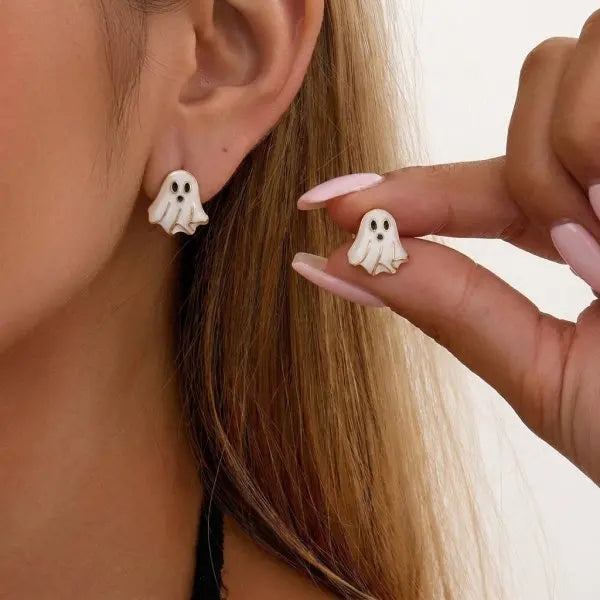 Fly Stud Earrings – Funny Insect Prank Halloween Jewelry