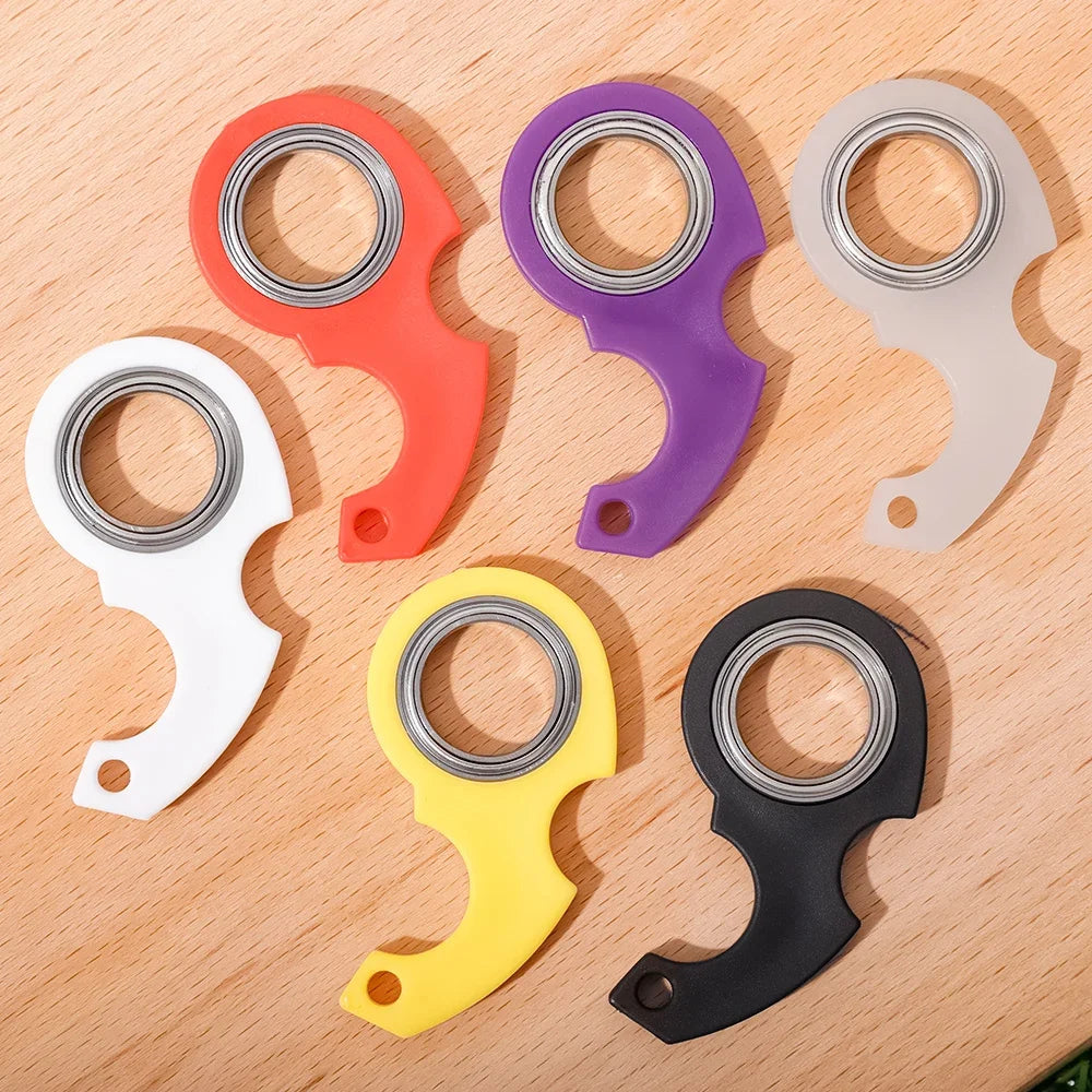 Keychain Fidget Spinner – Portable Metal Finger Spinner Toy