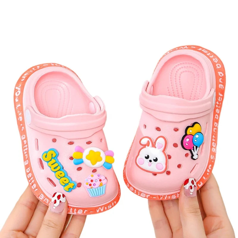 Kids Summer Sandals – Lightweight Slip-On Beach Shoes