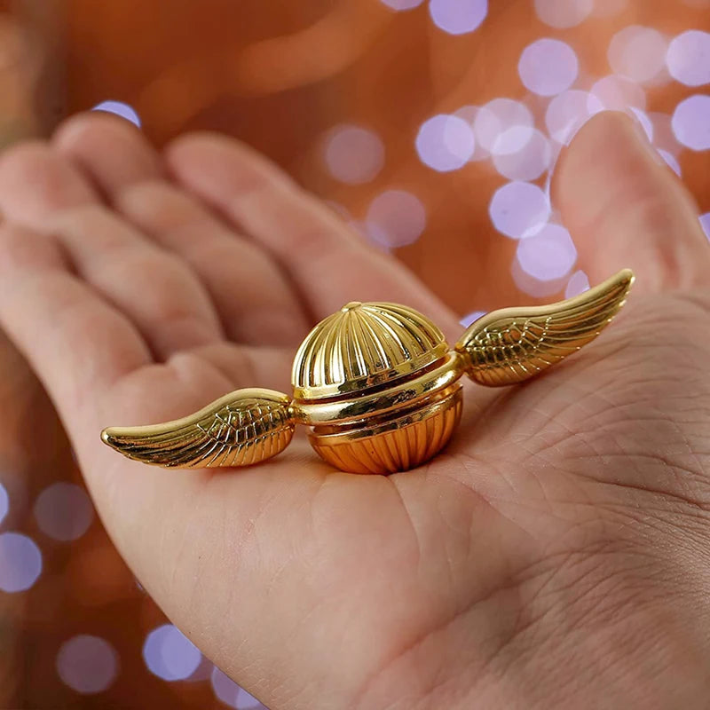Gyroscope Fidget Spinner – Metal Fingertip Spinning Orb Toy