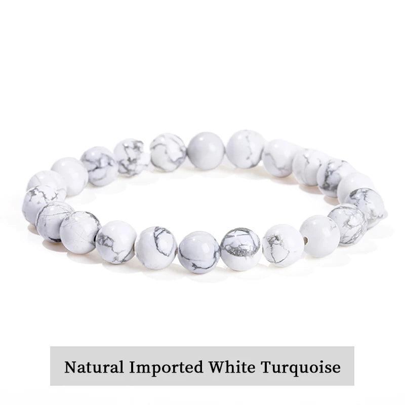 Natural Stone Bead Bracelet – Crystal & Agate Jewelry