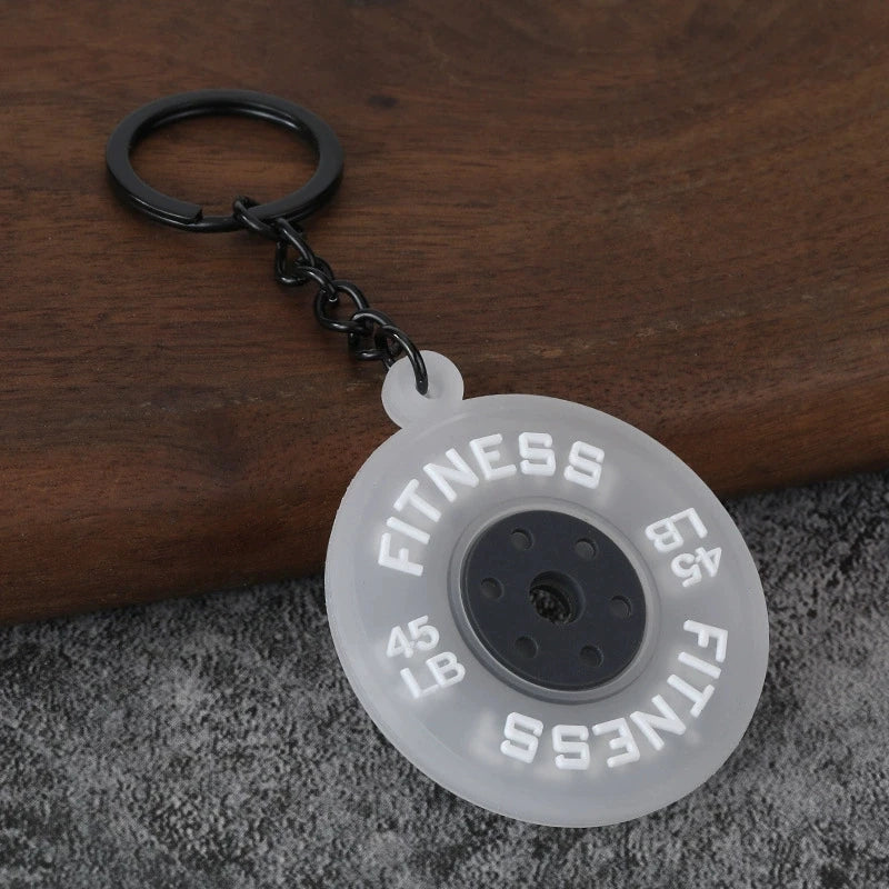 Dumbbell Keychain, Fitness Water Bottle Clip for Gym Bags