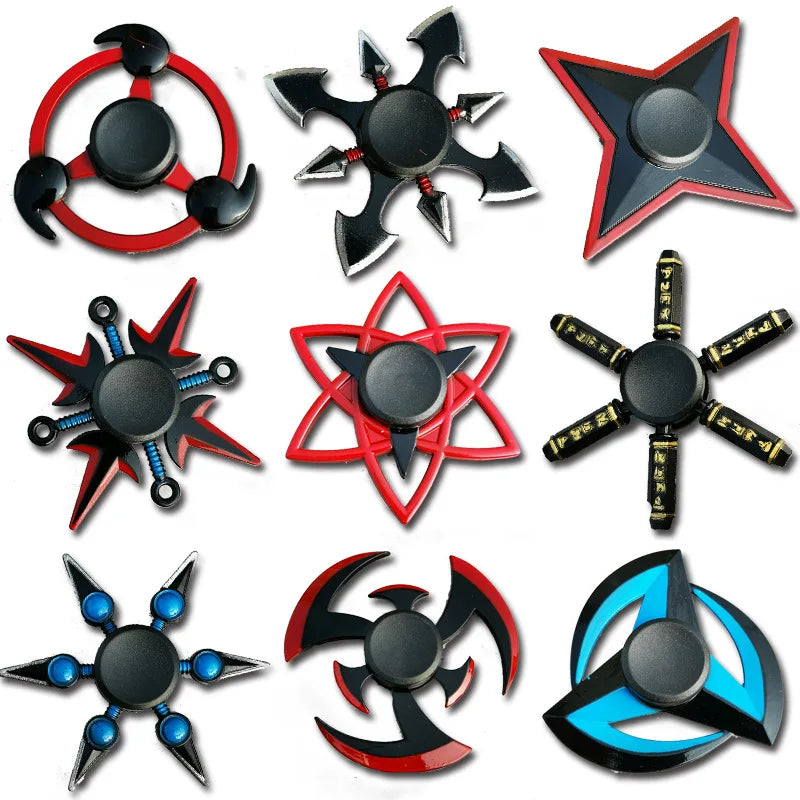 Metal Fidget Spinner – Rainbow Color Finger Hand Spinner Toy
