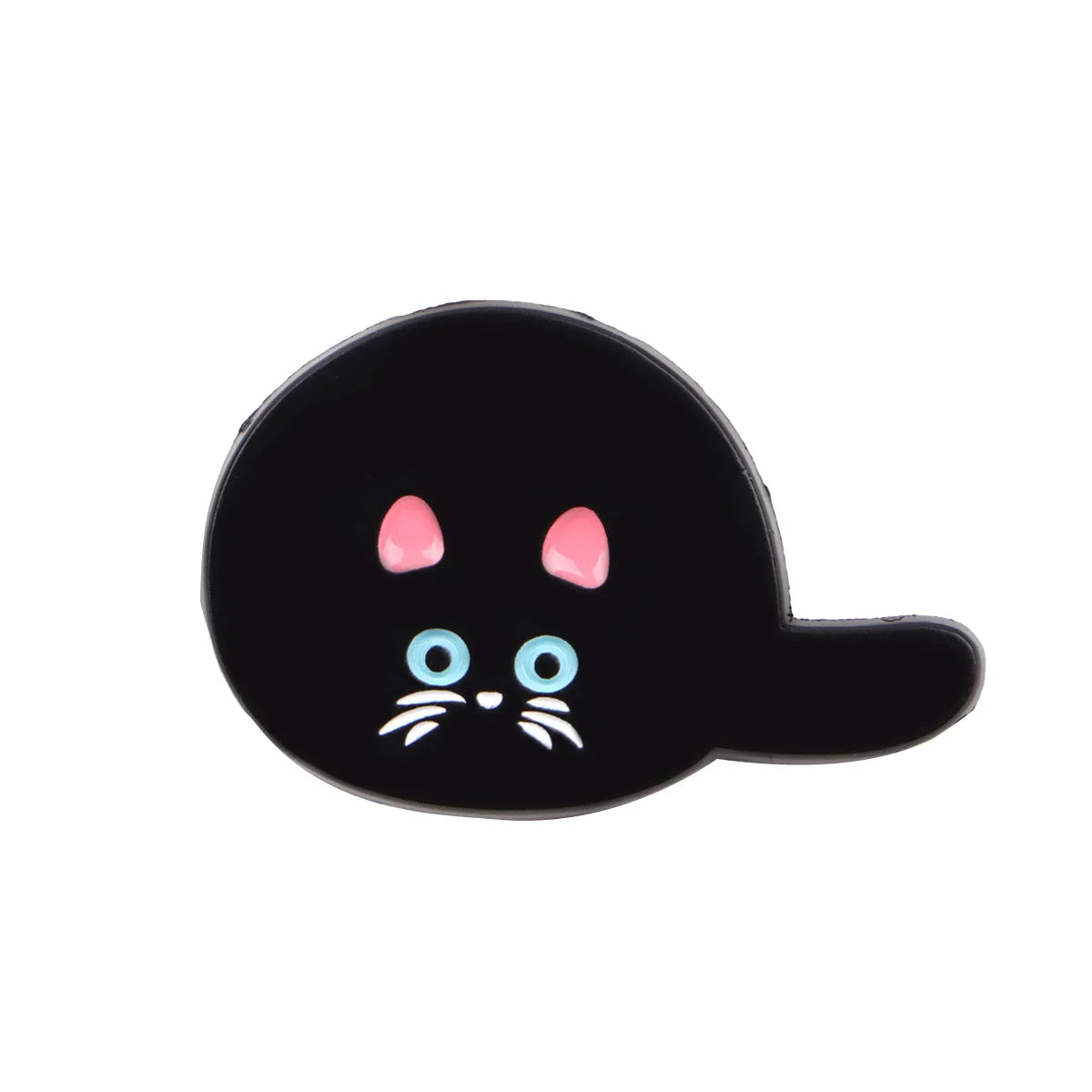 Black Cat Enamel Pin – Cute Animal Lapel Brooch