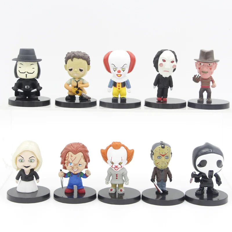 Horror Mini Figure Set – 5.5cm PVC Halloween Collectibles