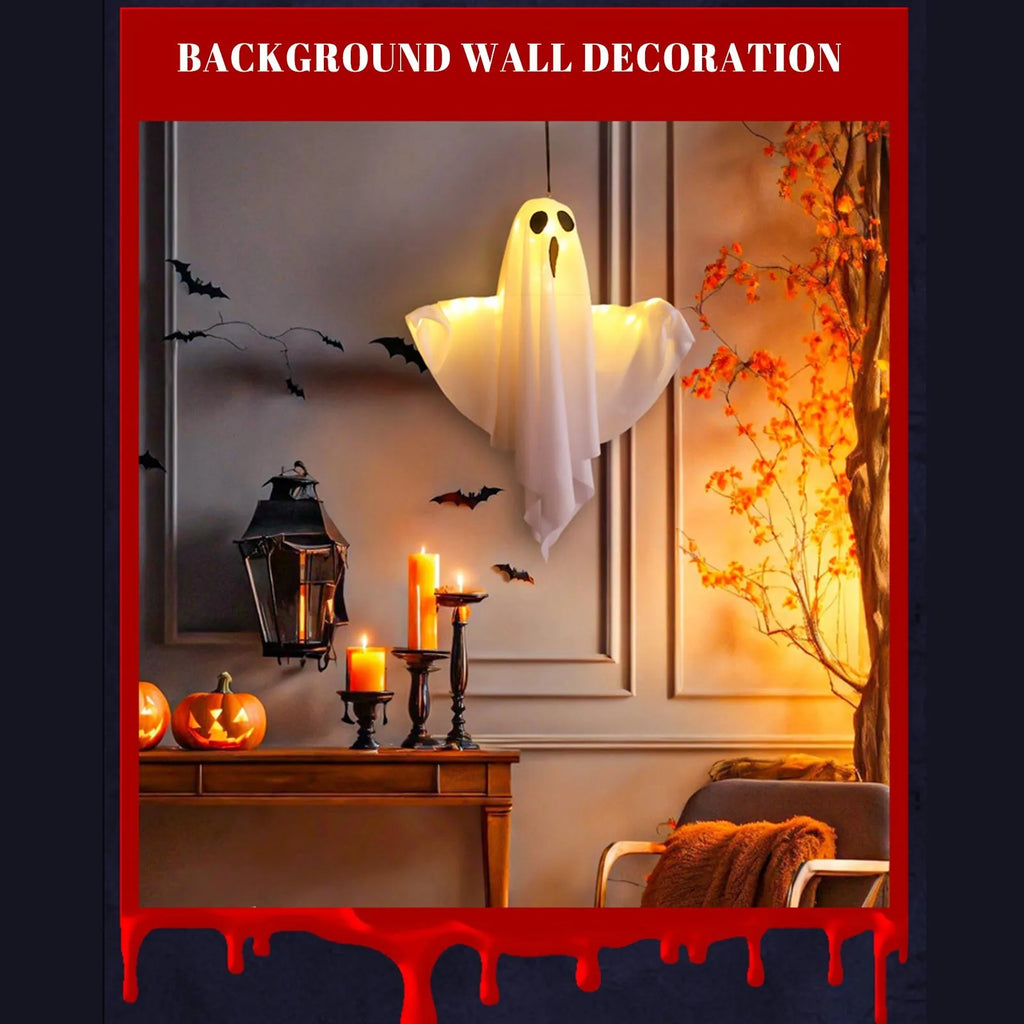 Halloween Ghost Decoration Hanging Light-Up Ghost for Party Decor