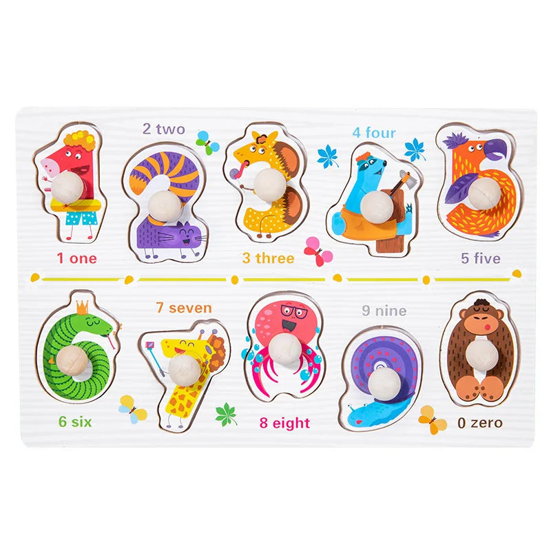 Wooden Alphabet Number Puzzle