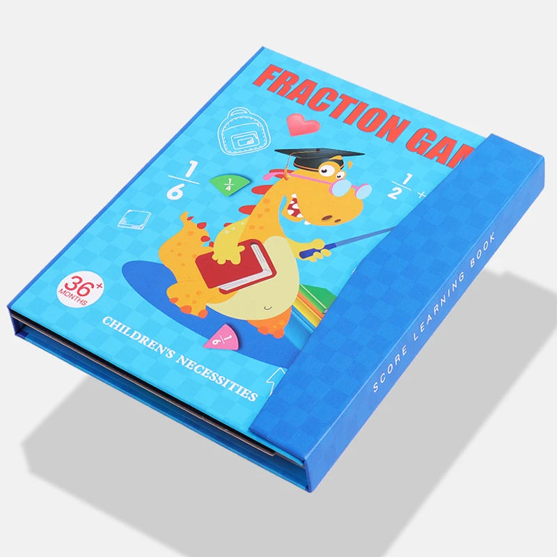 Magnetic Fraction Learning Toy, Wooden Math Teaching Set